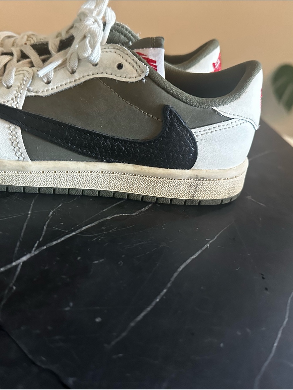 Nike Kids Low-Top Sneakers in White, Gray & Black - Picture 5 of 8